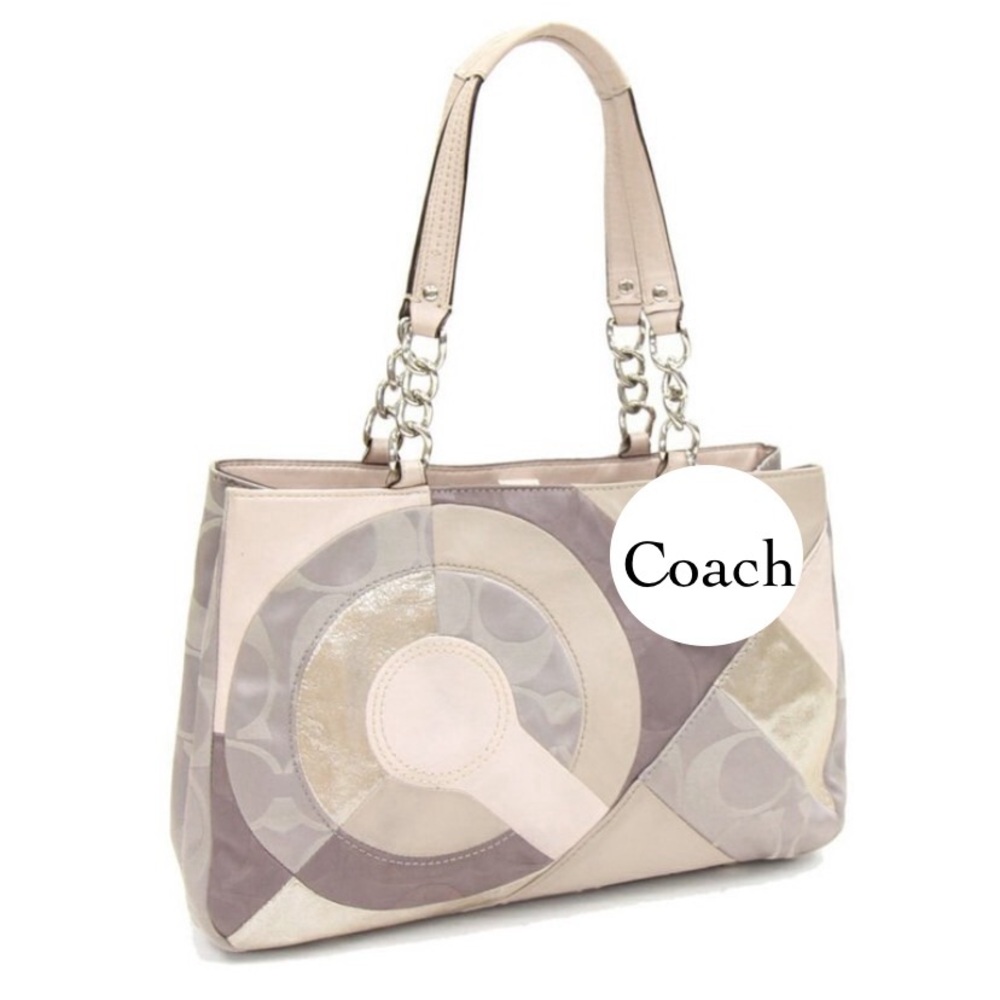 Coach Inlaid Patchwork Tote Bag #20013